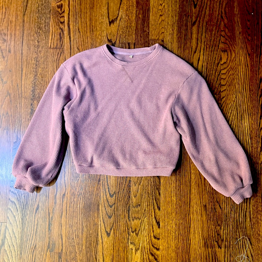 P’tula Women's long sleeve waffle shirt in dusk